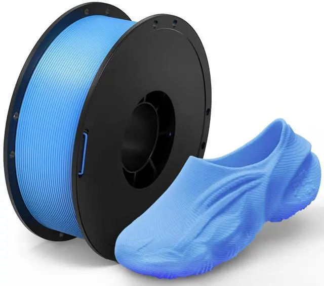 Main image of MorPhlex Flexible Filament 1.75mm, Turn 90A Into Ultra-Soft 75A with High Flexibility, 1Kg (2.2lbs) Spool - Dimensional Accuracy ±0.02 mm, Beginner-Friendly (Blue)