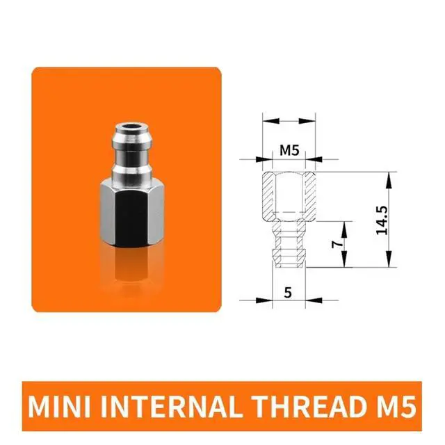 Alt view image 2 of 2 - 1Pcs ZPL-2A/2B/3/4A/4B M4 M5 M6 Mini Metal Air Nozzle White Silicone Black NBR Soft Vacuum Suction Cup Sucker(IT M5)
