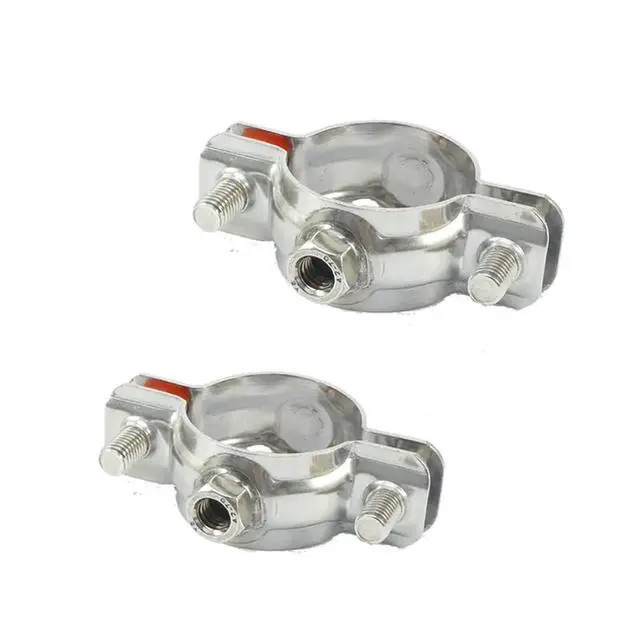 Alt view image 2 of 6 - 1PCS M8x1.25mm Female Fit 19-108mm OD Tube 304 Stainless Steel Pipe Hanger Bracket Clamp Suppoert Clip Homebrew(Fit 80-89mm OD Tube)