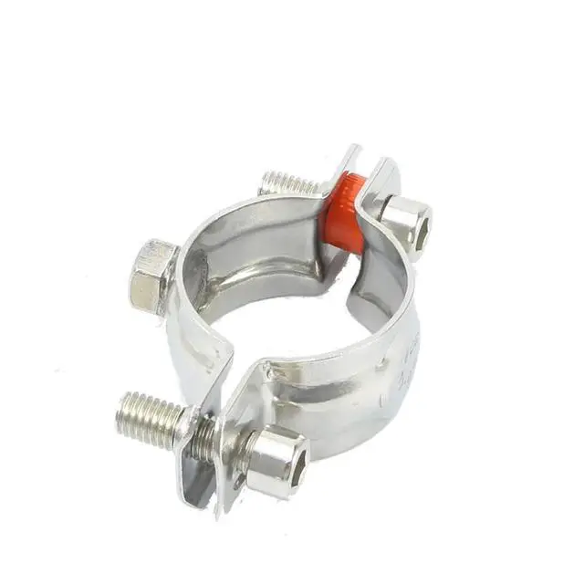 Alt view image 5 of 6 - 1PCS M8x1.25mm Female Fit 19-108mm OD Tube 304 Stainless Steel Pipe Hanger Bracket Clamp Suppoert Clip Homebrew(Fit 80-89mm OD Tube)