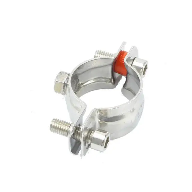 Alt view image 6 of 6 - 1PCS M8x1.25mm Female Fit 19-108mm OD Tube 304 Stainless Steel Pipe Hanger Bracket Clamp Suppoert Clip Homebrew(Fit 80-89mm OD Tube)