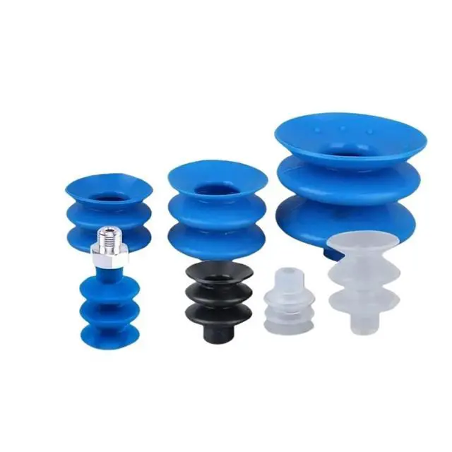 Alt view image 2 of 5 - Vacuum Suction Cup FG25 Three-Layer Series Imported Silicone Industrial Pneumatic Component Mechanical arm Accessory FG14(Pink)