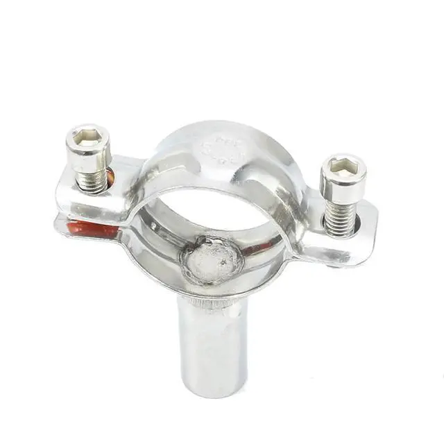 Alt view image 2 of 4 - Fit 8-325mm OD Tube 304 Stainless Steel Pipe Hanger Bracket Clamp Suppoert Clip Homebrew No Base Plate(Fit 8-10mm OD Tube)