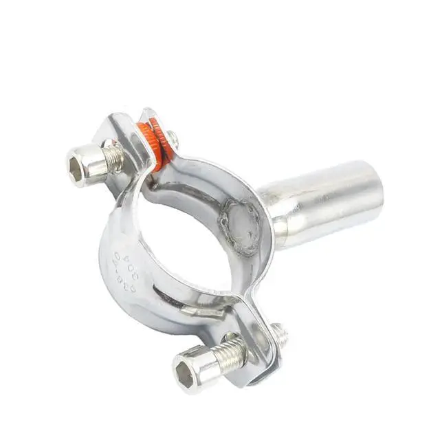 Alt view image 3 of 4 - Fit 8-325mm OD Tube 304 Stainless Steel Pipe Hanger Bracket Clamp Suppoert Clip Homebrew No Base Plate(Fit 8-10mm OD Tube)