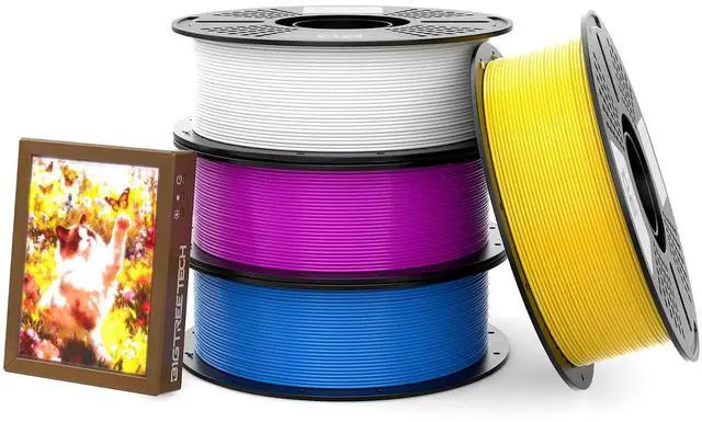 Main image of CMYK Lithophane PLA Filament 1.75mm 4KG Total for Most FDM Printers | CMYK Lithophane Bundle for Vivid Color Mixing, Smooth&No Tangle 1KG Per Spool, 4Packs (Cyan, Magenta, Yellow, Black)