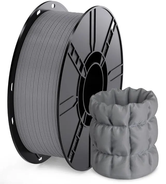Main image of PLA GO 3D Printer Filament 1.75mm 1KG(2.2lbs) Spool (Gray) | NatureWorks Ingeo Neatly Wound & Beginner Friendly Tough PLA Filament For Bambu-Lab, Creality, Anycubic, Most FDM 3D Printers