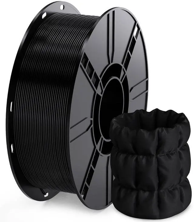 Main image of PLA GO 3D Printer Filament 1.75mm 1KG(2.2lbs) Spool (Black) | NatureWorks Ingeo Neatly Wound & Beginner Friendly Tough PLA Filament For Bambu-Lab, Creality, Anycubic, Most FDM 3D Printers