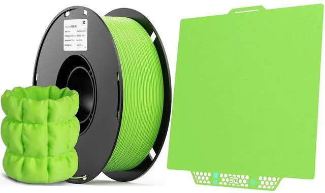 Main image of CryoGrip Pro Glacier-Green for Bambu-Lab P1P/P1S/P2S/X1C/X2D/X1E/A1 3D Printers with PLA 3D Printing Filament 1KG(2.2lbs) Tough PLA Filament for Most FDM Printers