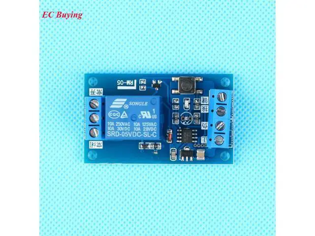 Alt view image 2 of 3 - 10pcs/lot 5V Single Bistable Relay Module Modified Car start and Stop Self-Locking Switch