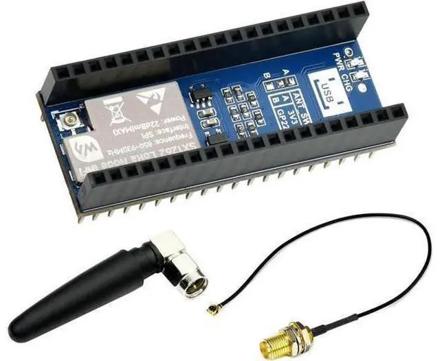 Main image of Waveshare Pico SX1262 LoRa Node Module, Compatible with Raspberry Pi Pico, LoRaWAN Protocol Support, Long Range, Low Power, High Sensitivity Wireless Communication for IoT Projects