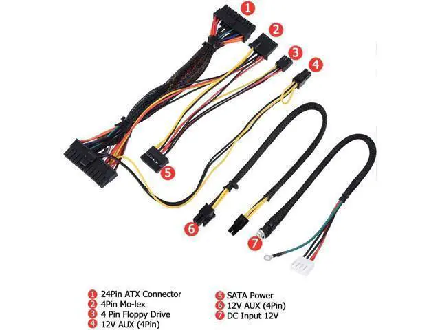 Alt view image 7 of 7 - Thincol PC Power Supply Module DC 12V Input 300W Output, PC PSU Power Provide Module with 24Pin ATX/DC Input/SATA for Mini-ITX and 1U Case POS Network Server Set-Top Boxes