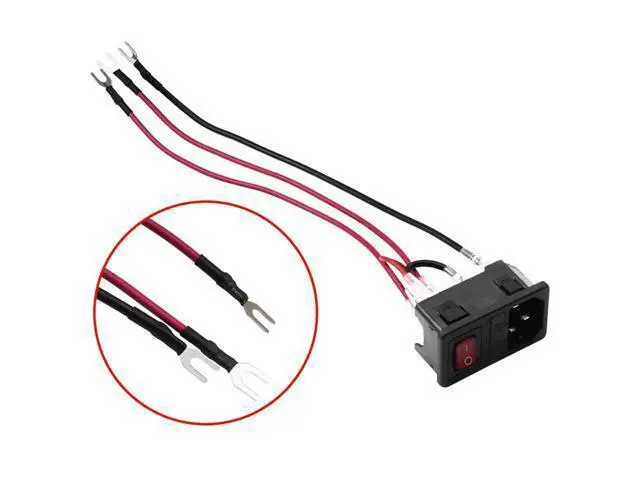 Alt view image 3 of 5 - DEVMO 2PCS 3D Printer Power Switch 220V/110V 10A Short Circuit Protection Socket Inlet Module Plug with 250V Fuse Switch Compatible with Anet A8 Ender 2 and Most Printer