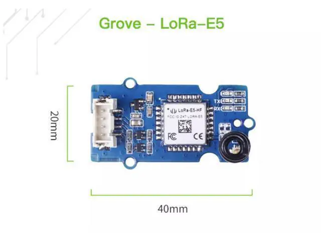 Alt view image 2 of 4 - The Grove LoRa-E5 communication module STM32WLE5JC features low power consumption and supports EU868 US915LoRaWAN