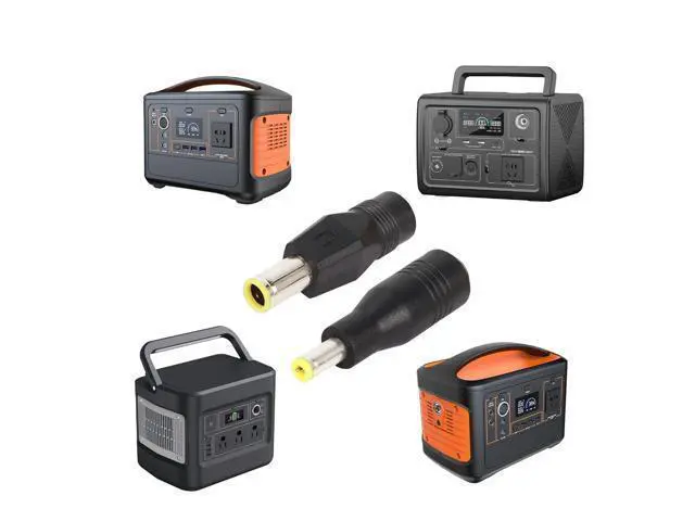 Alt view image 7 of 7 - DC Power Plug Adapter,2Pcs DC 8mm Male to DC 5.5mm x 2.1mm Female and 2Pcs DC 5.5mm x 2.1mm Male to DC 8mm Female Connectors(4-Pack)
