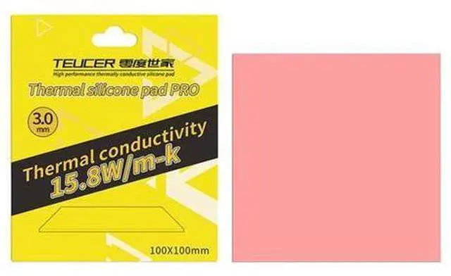 Main image of Thermal Pad 15.8 W/mK, 100x100x3mm, Non Conductive Heat Resistance High Temperature Resistance, Silicone Thermal Pads for PC Laptop PS4/PS5/CPU/GPU/Computer
