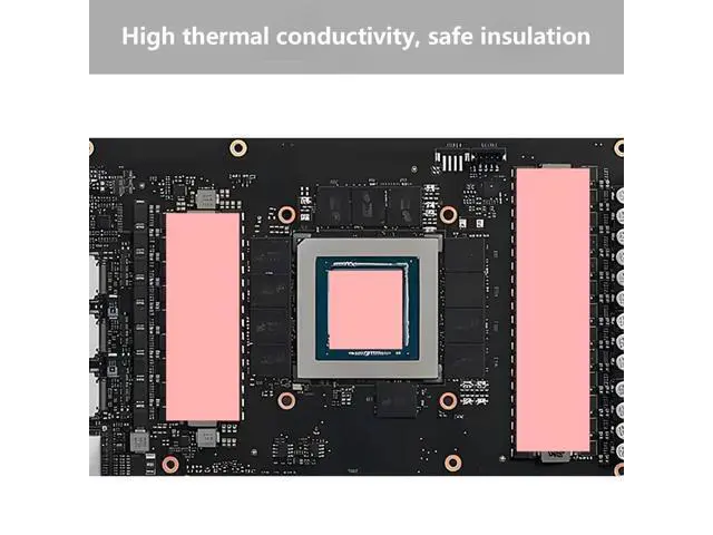 Alt view image 4 of 5 - Thermal Pad 15.8 W/mK, 100x100x3mm, Non Conductive Heat Resistance High Temperature Resistance, Silicone Thermal Pads for PC Laptop PS4/PS5/CPU/GPU/Computer
