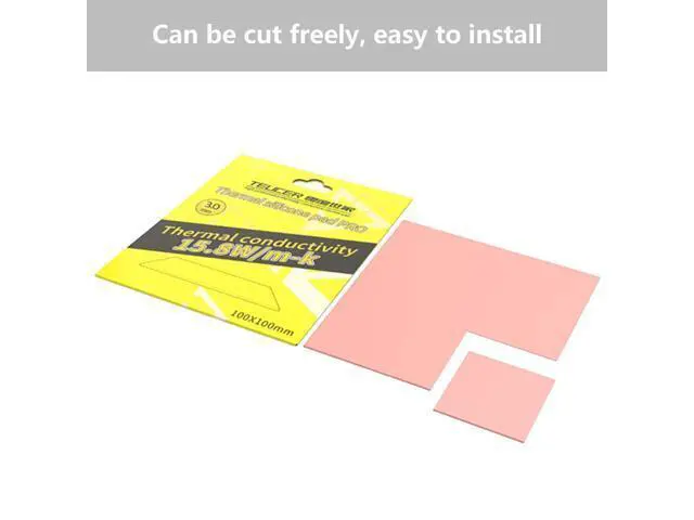 Alt view image 5 of 5 - Thermal Pad 15.8 W/mK, 100x100x3mm, Non Conductive Heat Resistance High Temperature Resistance, Silicone Thermal Pads for PC Laptop PS4/PS5/CPU/GPU/Computer
