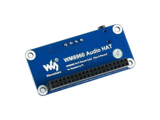 Alt view image 4 of 5 - Coolwell WM8960 Audio Module Hi-Fi Sound Card HAT for Raspberry Pi 4B+ 4B 3B+ 3B 2B+ Zero W WH 2W Stereo CODEC Play/Record