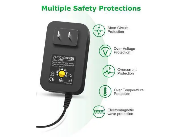 Alt view image 5 of 7 - 30W Universal AC to DC Power Adapter Adjustable Power Supply 3V 4.5V 6V 9V 12V 2A 1A DC Adapter AC 100-240V to DC 3-12V Multi Voltage Switching Power Adapter with 15 Tips + Polarity Converter