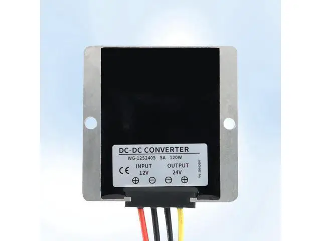 Alt view image 7 of 7 - DC Step Up Converter 5A 120W DC Voltage Regulator, 12V to 24V Power Adapter Voltage Booster IP68 Waterproof, Power Supply Module Boost Transformer for Car Truck Vehicle Boat