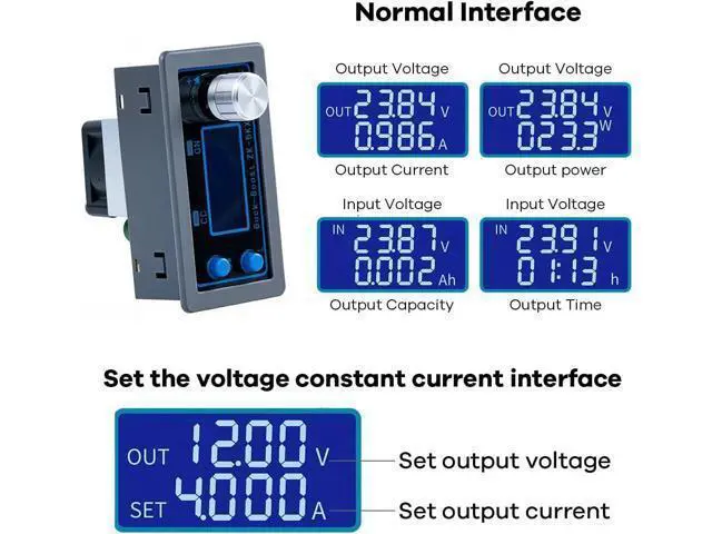 Alt view image 3 of 7 - DC DC Buck Boost Power Converter CC CV 0.6-36V 5A 5V 6V 12V 24V Power Module Adjustable Voltage Regulated Laboratory Power Supply