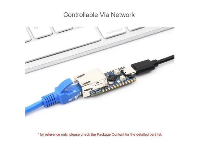 Alt view image 5 of 5 - Waveshare RP2350 ETH Dev Board: RP2350 Ethernet Port Module, Onboard ETH, 14 Multi-function GPIO Pins, Tiny Size, Easy Integration, Linux Compatible, Ethernet Connectivity
