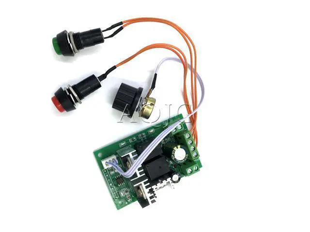 Alt view image 2 of 5 - PWM dc motor speed controller 10A CW CCW Self reset digital display 0~100% adjustable drive module Input 6V~55V