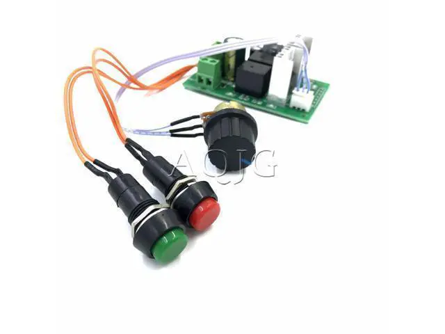 Alt view image 4 of 5 - PWM dc motor speed controller 10A CW CCW Self reset digital display 0~100% adjustable drive module Input 6V~55V