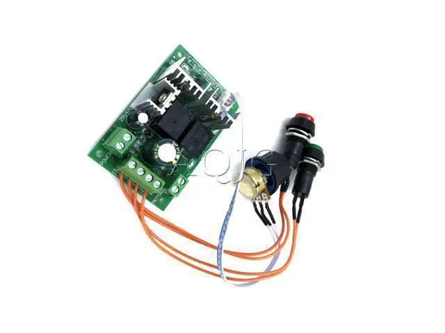 Alt view image 5 of 5 - PWM dc motor speed controller 10A CW CCW Self reset digital display 0~100% adjustable drive module Input 6V~55V