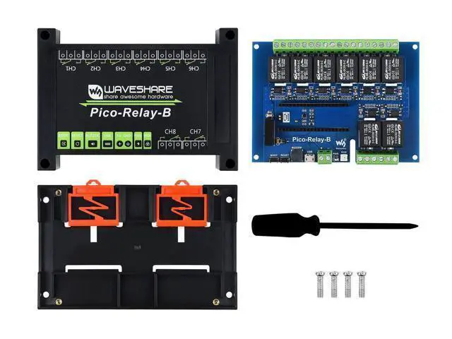 Alt view image 2 of 5 - Waveshare Industrial 8-Channel Relay Module for Raspberry Pi Pico Power Supply Isolation Photocoupler Isolation