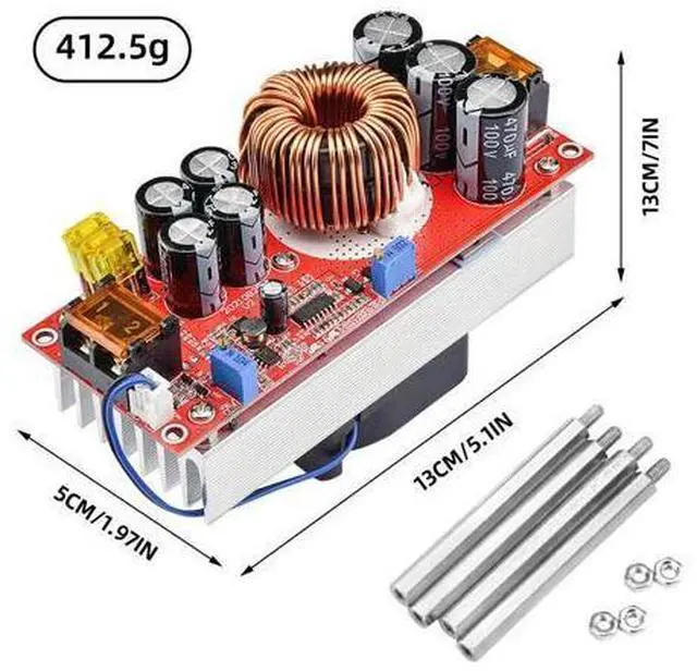 Main image of DC 10V~60V to DC 12V~90V 40A Boost Converter Adjustable Voltage Regulator Power Supply Module Constant Voltage/Current Board