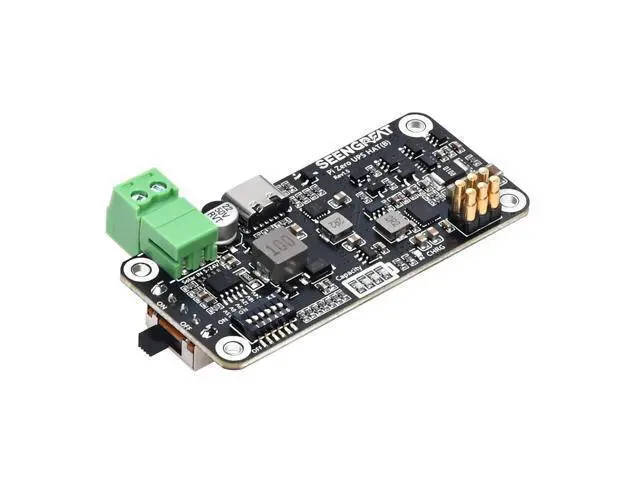 Alt view image 3 of 5 - Uninterruptible Power Supply HAT for Raspberry Pi Zero Series, 5V Stable Output, Solar Charging (5V24V), Ba-ttery Monitoring via I2C,Low-Power UPS Expansion Module