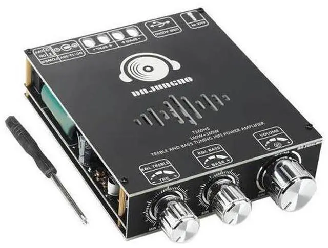 Main image of DAJUNGUO T160HS Bluetooth Power Amplifier Board with Subwoofer 2.0 Channel 160Wx2,TDA7498E Digital Audio Power Amplifier Module
