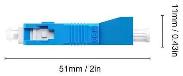 Alt view image 3 of 7 - SC to LC Adapter-Single Mode 4 Pack, 9/125um SC/UPC Male to LC/UPC Female Optical Fiber Adapter Connector for Optical Power Meter, Visual Fault Locator, Digital Communication