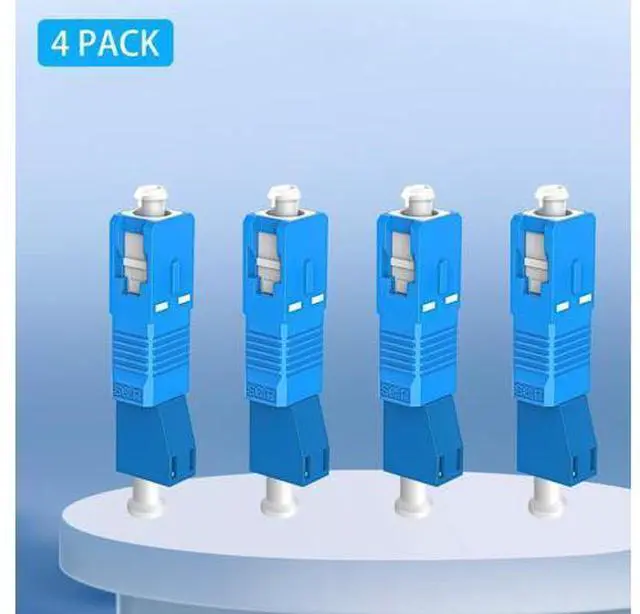 Alt view image 7 of 7 - SC to LC Adapter-Single Mode 4 Pack, 9/125um SC/UPC Male to LC/UPC Female Optical Fiber Adapter Connector for Optical Power Meter, Visual Fault Locator, Digital Communication