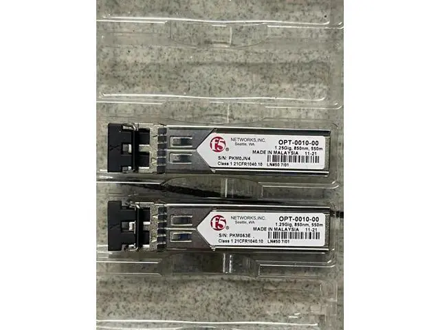Alt view image 2 of 2 - F5 1.25G SFP optical fiber/OPT-0010-00/1.25Gig,850nm,550m/NETWORKS sfp fiber switch