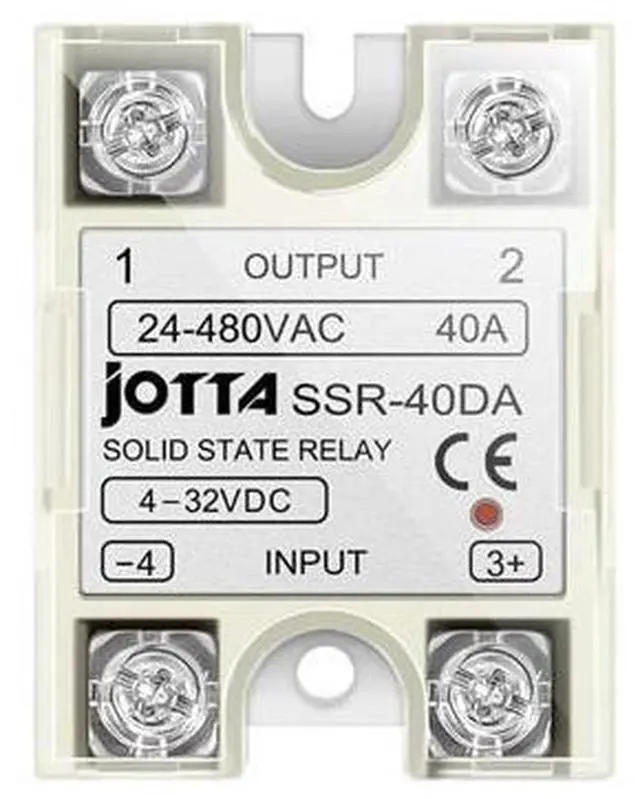 Main image of Solid State Relay Module SSR 10DA 25DA 40DA DC Control AC Single Phase with Plastic Cover for PID Temperature Control 1PCS(Size:SSR-40DA)