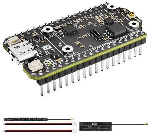 Main image of Heltec V4 ESP32 LoRa Development Board Without OLED ESP32-S3 27dBm High Power SX1262 Chip for Meshtastic Devices Arduino LoRaWAN WiFi IoT Wireless Communication Standard Version Presoldered Headers