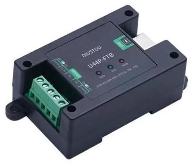 Main image of Industrial USB to RS422 Serial Module Support RS422/485 Interface to USB with DC Power Isolation and Digital Isolator Multi-Protection ABS case DIN Rail mounting
