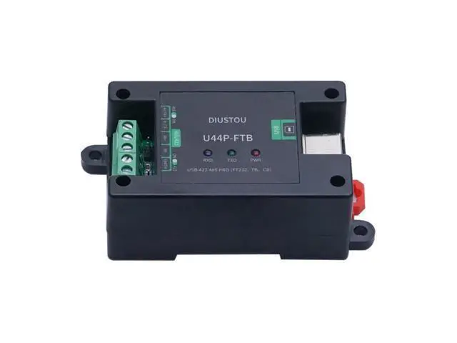 Alt view image 4 of 5 - Industrial USB to RS422 Serial Module Support RS422/485 Interface to USB with DC Power Isolation and Digital Isolator Multi-Protection ABS case DIN Rail mounting