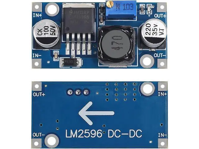 Alt view image 2 of 7 - 20-Pack LM2596 LM2596S Buck Converter DC to DC Converter High Efficiency Voltage Regulator 3.0-40V to 1.5-35V DC-DC Buck Converter Step Down Module Power Supply