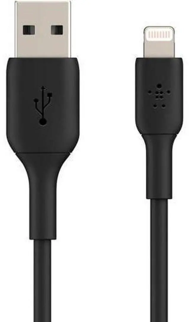 Main image of BoostCharge Lightning Cable - 6.6ft/2M - MFi Certified iPhone Charger USB to Lightning Cable - iPhone Cable - iPhone Charger Cord - Charger - USB Phone Charger - Black