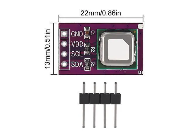 Alt view image 3 of 5 - 1PCS SCD40 Gas Sensor Module detects CO2, Carbon Dioxide, Temperature and Humidity 2 in 1 Sensor I2C Communication SCD40 Gas Sensor Module
