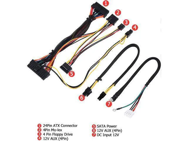 Alt view image 6 of 7 - Computer Power Supply Module, PC PSU DC 12V Input 300W Computer Power Supply Module with 24Pin ConnectAUXSATA Cable