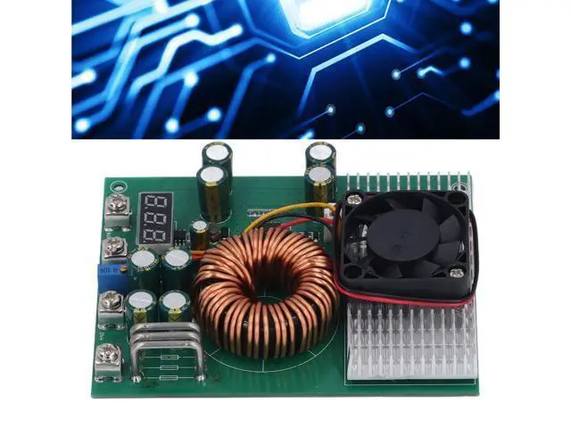 Alt view image 4 of 5 - 50A DC-DC Buck-Boost Converter 25-90V to 2.5-50V Adjustable Voltage Power Supply with Digital Display Constant Current Module for Solar Automotive Industrial Applications
