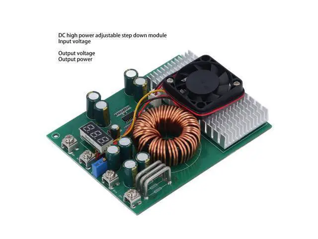 Alt view image 2 of 5 - 50A DC-DC Buck-Boost Converter 25-90V to 2.5-50V Adjustable Voltage Power Supply with Digital Display Constant Current Module for Solar Automotive Industrial Applications