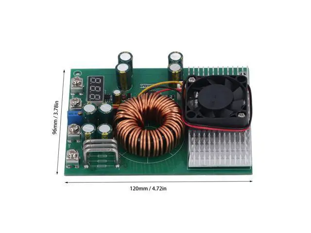 Alt view image 3 of 5 - 50A DC-DC Buck-Boost Converter 25-90V to 2.5-50V Adjustable Voltage Power Supply with Digital Display Constant Current Module for Solar Automotive Industrial Applications