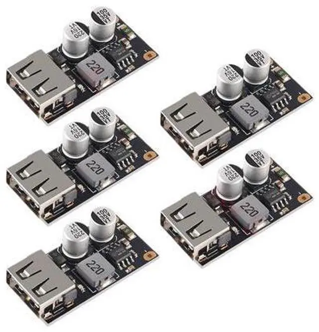 Main image of 5pcs USB Buck Converter DC-DC Step Down Module 6-32V 12V 24V to 5V QC 3.0 Charging Module Power Supply Voltage Regulator New