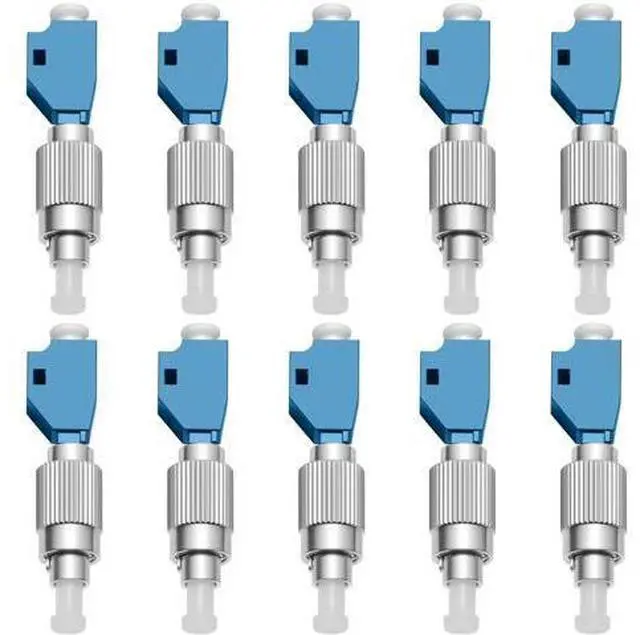 Main image of 10 Pack-Visual Fault Locator Adapter, LC/UPC Female to FC/UPC Male Simplex Fiber Optic Adapter/Coupler Single Mode 9/125um Hybrid Optical Fiber Convertor for Optical Power Meter Visual Fault Locator