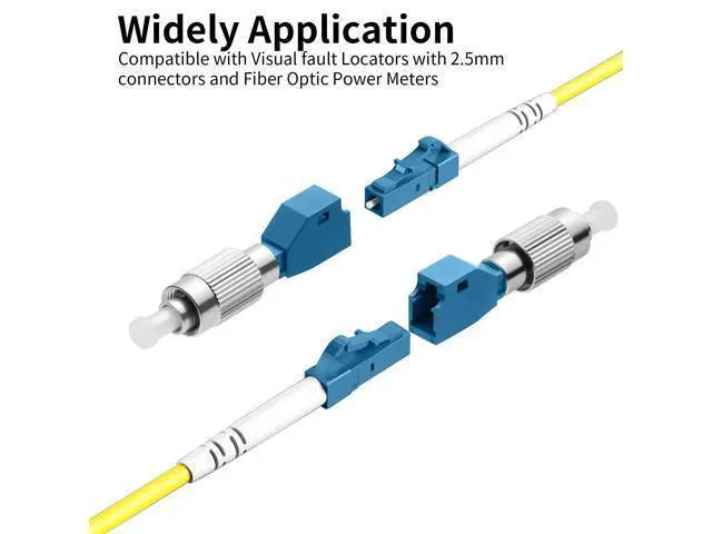 Alt view image 5 of 5 - 10 Pack-Visual Fault Locator Adapter, LC/UPC Female to FC/UPC Male Simplex Fiber Optic Adapter/Coupler Single Mode 9/125um Hybrid Optical Fiber Convertor for Optical Power Meter Visual Fault Locator